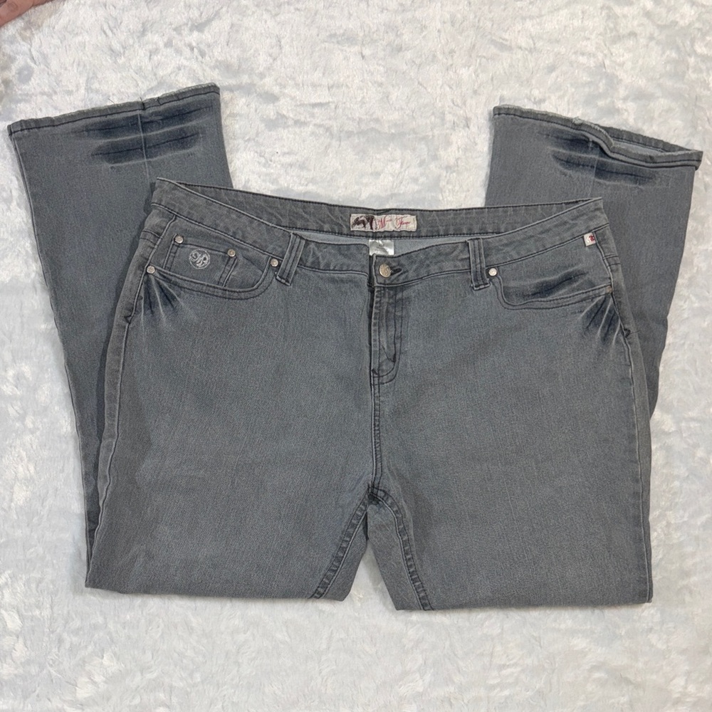 Vintage Mecca Femme Mid-Rise Gray Straight-Leg Women’s Jeans